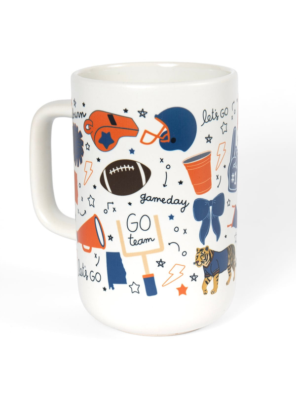 Auburn Football Game Day Tall Ceramic Mug, 2 of 3