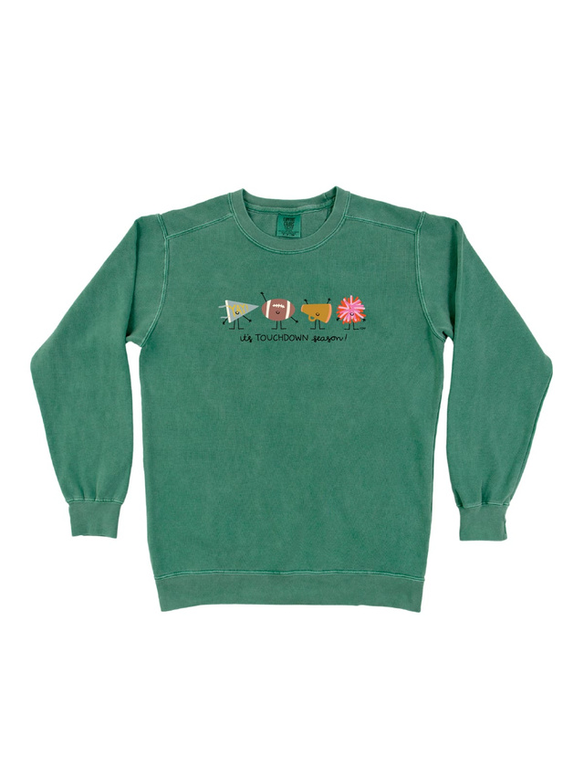 Touchdown Season Football Sweatshirt - Light Green, 3 of 3