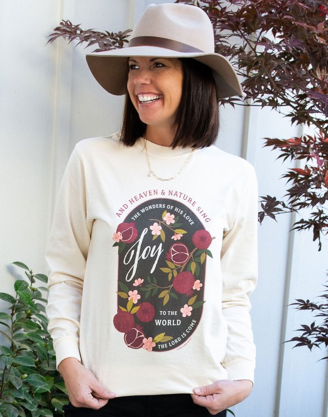 Pomegranate Faith Long-Sleeve Tee - Ivory, 1 of 3