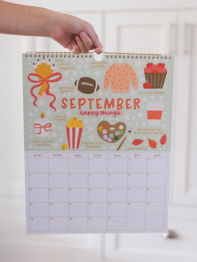 Year of Happy 2027 Spiral Hanging Wall Calendar, 4 of 10