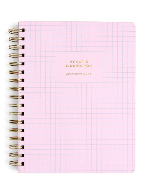 My Cat Is Judging You 7×9 Spiral Notebook, 1 of 3