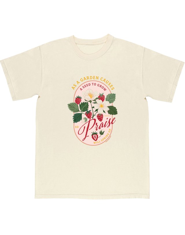 Strawberry Faith Tee - Ivory, 4 of 4