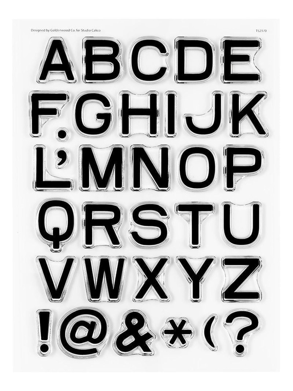 Stamp Set : 6×8 Wren Alphabet, 1 of 4