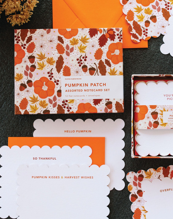 Pumpkin Patch Assorted Notecard Set, 3 of 5