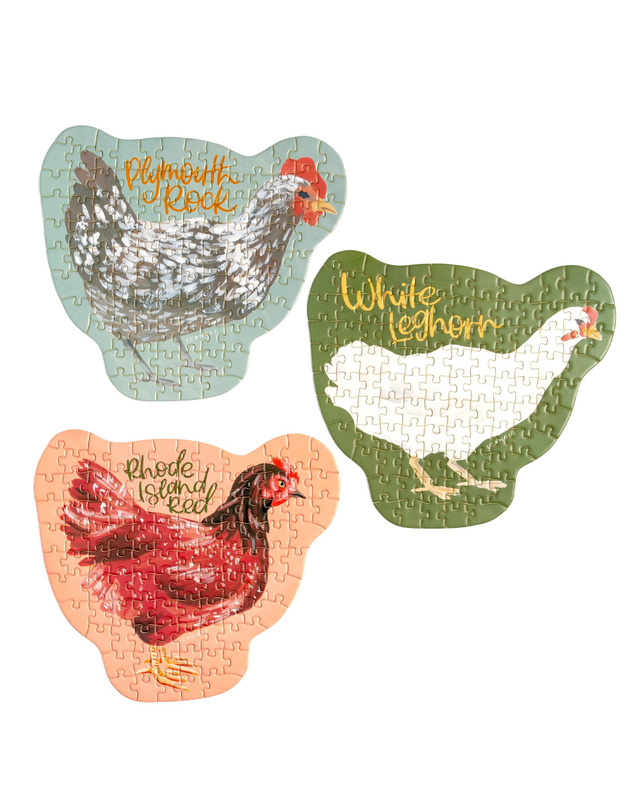 Chicken Meadows - 100 Piece Mini Jigsaw Puzzles - Set of 3, 3 of 6