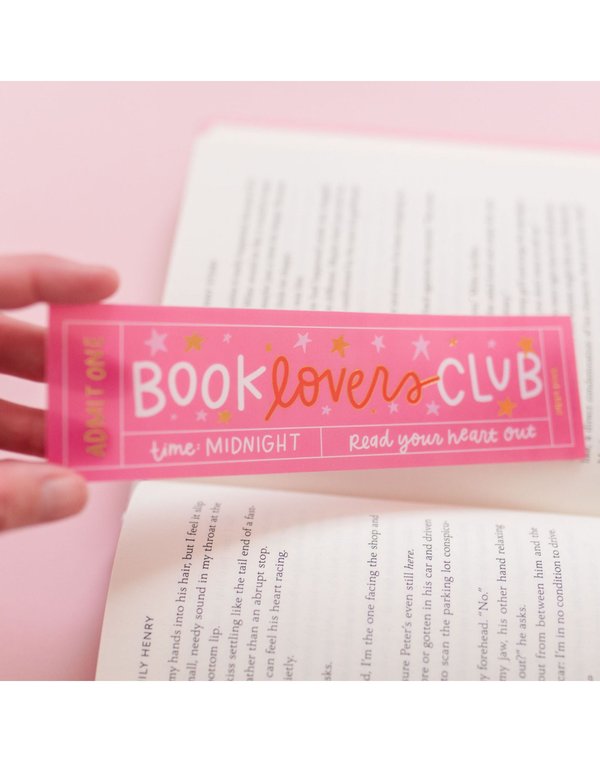 Book Lovers Club Transparent Bookmark, 1 of 3