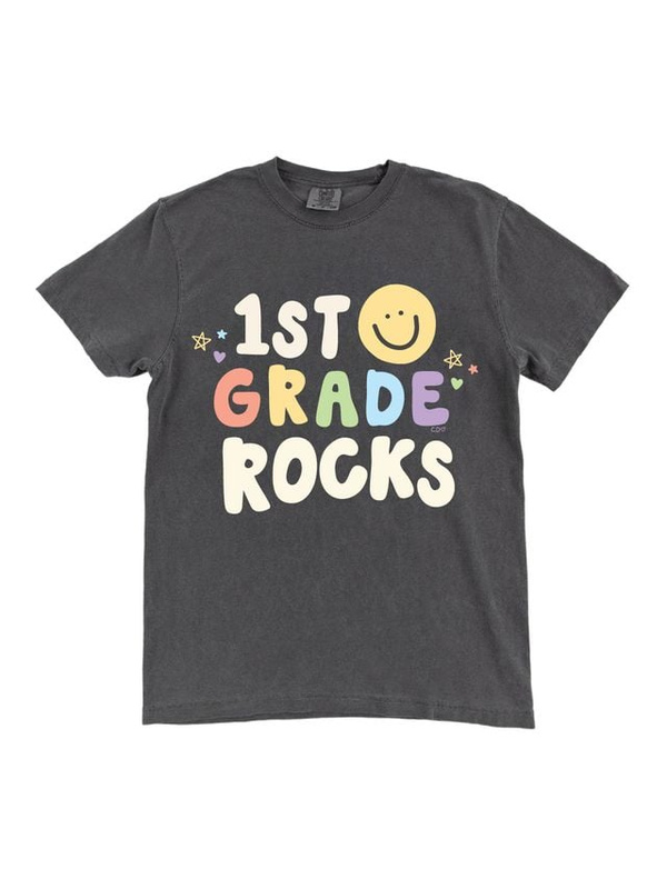 1st Grade Rocks Tee - Pepper, 3 of 3