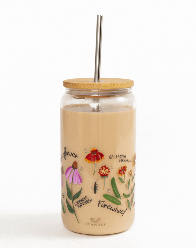 Wildflower Botanicals Glass Can, 1 of 3