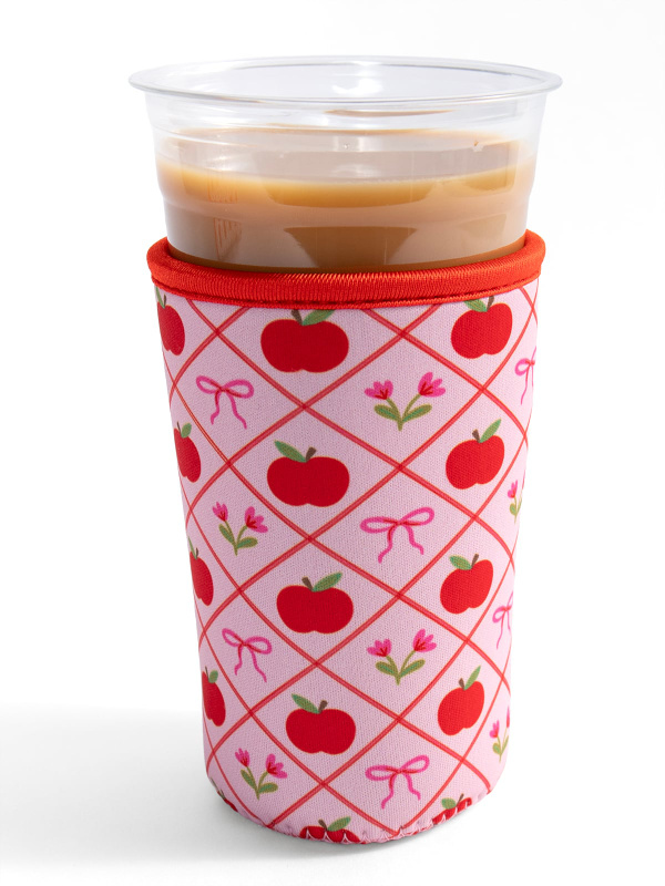 Apples & Bows Teacher Drink Sleeve, 7 of 8