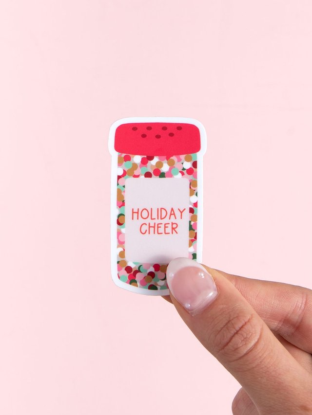 Holiday Cheer Sprinkles Decal Sticker, 1 of 2