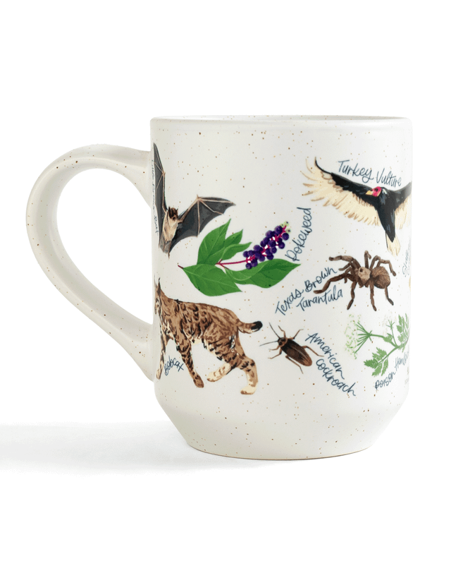 Midnight Flora & Fauna Ceramic Mug, 3 of 4