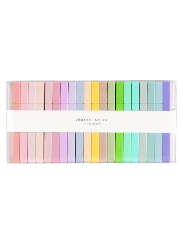 Faithful Highlights – Bible Study Highlighter Set of 20 Colors, 1 of 3