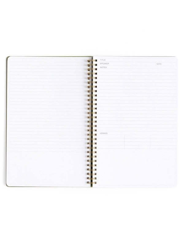Olive Bible Study Spiral Notebook with Reference Maps, 4 of 9