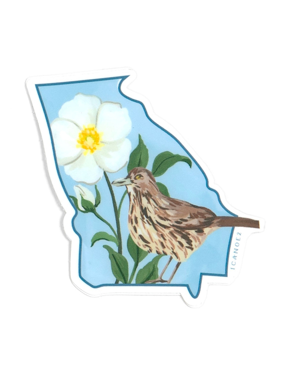 Birds & Blooms Georgia Decal Sticker, 5 of 5