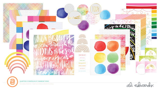 Digital Scrapbook Kit - Rainbow, 1 of 1