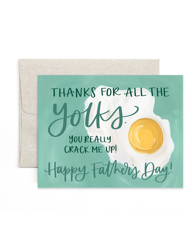 Father's Day Yolks Greeting Card, 1 of 1