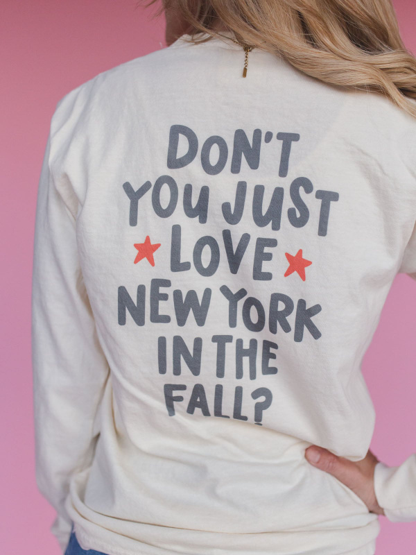 New York In the Fall Long-Sleeve Tee - Ivory, 4 of 6