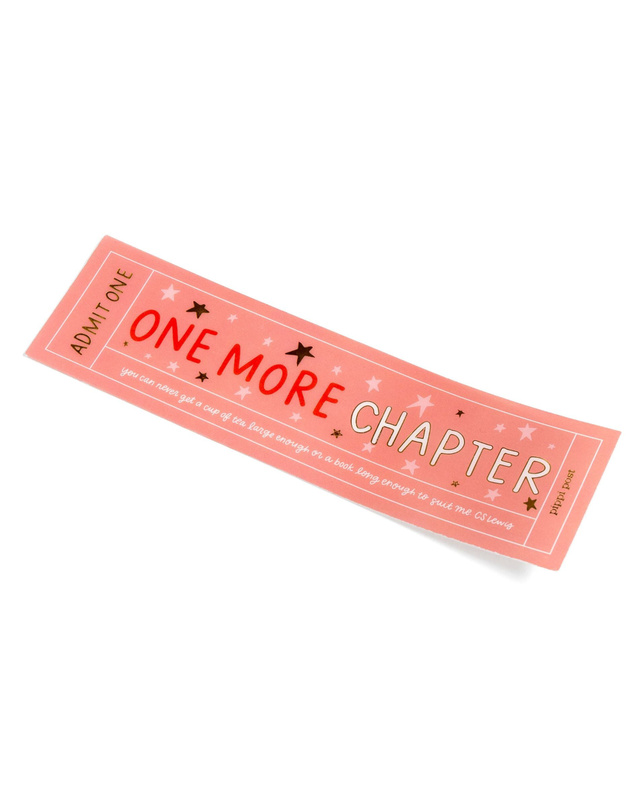 One More Chapter Transparent Bookmark, 3 of 3