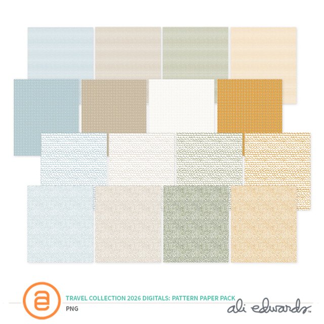 Travel Collection 2026 Digital Pattern Paper Pack, 1 of 1