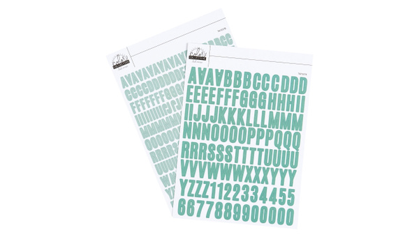 Color Collective 5×7 Cardstock Alphabet Sticker - Lagoon, 1 of 1