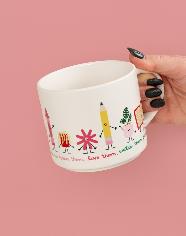 Teach Them Love Them Watch Them Grow Ceramic Mug - Cream, 7 of 7