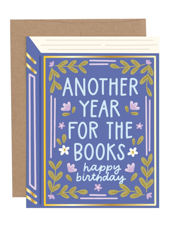 Another Year Book Birthday Greeting Card, 1 of 1