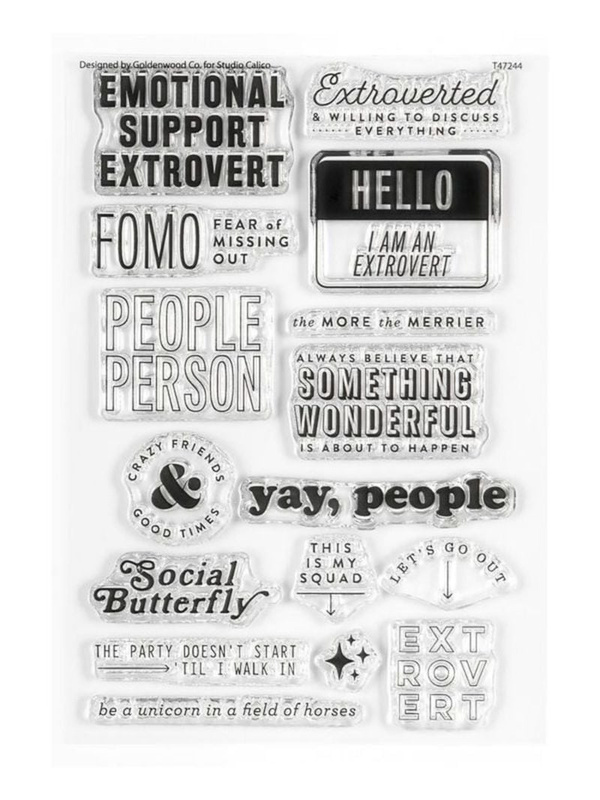 Stamp Set : 4×6 Extrovert, 1 of 3