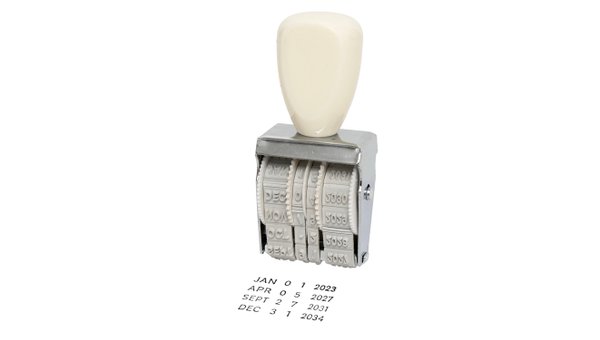 Mini Roller Date Stamp, 1 of 1