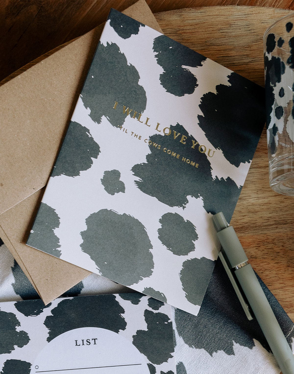 Love 'Til The Cows Come Home Anniversary Greeting Card, 1 of 5