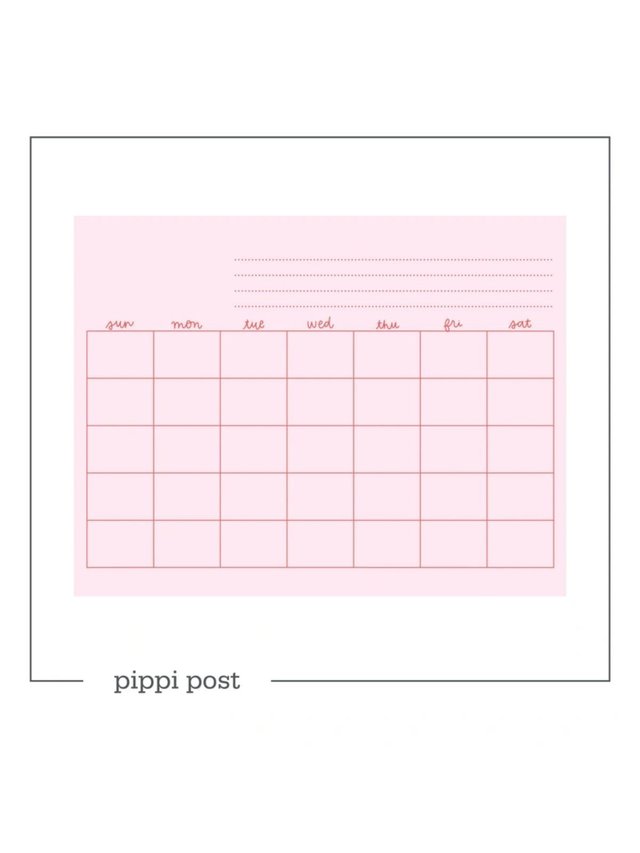 Monthly Calendar Digital Download, 1 of 1