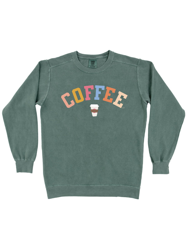 Coffee Sweatshirt - Blue Spruce, 3 of 3