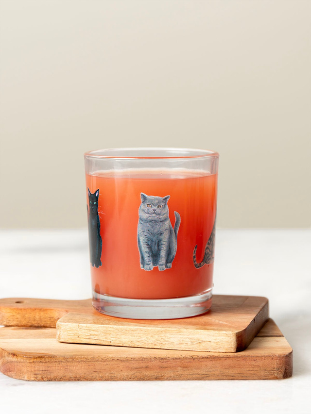 Persian Cat & Feline Friends 7.5oz Short Juice Glass, 1 of 2