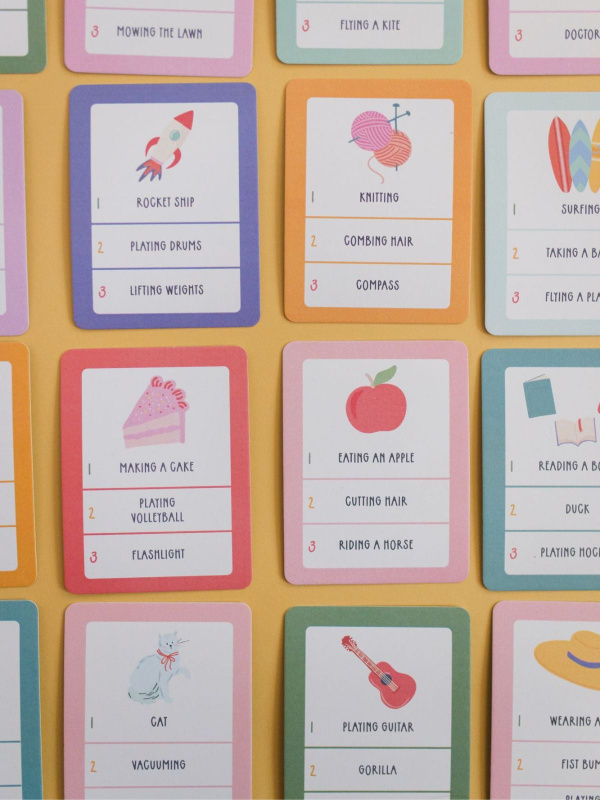 Kids Charades Game - Deck of Cards + Storage Tin, 3 of 9
