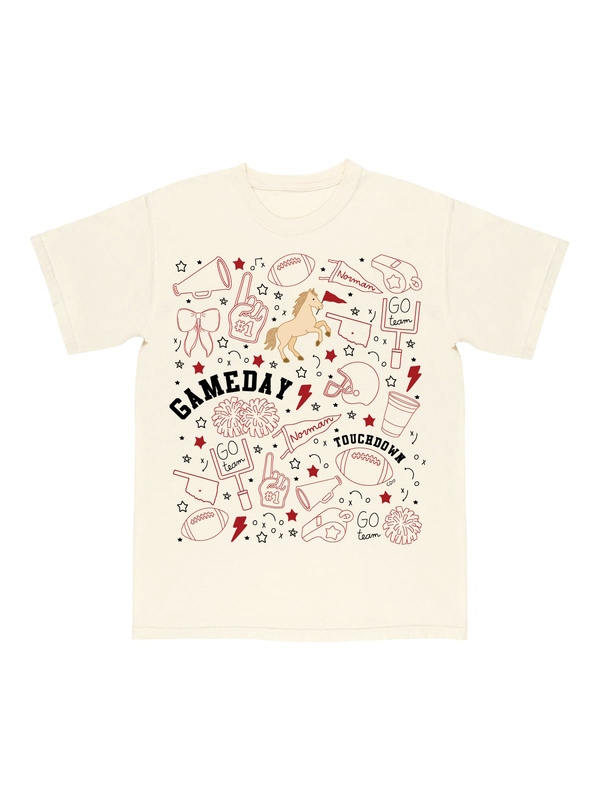 Norman Football Game Day Tee - Ivory, 4 of 5