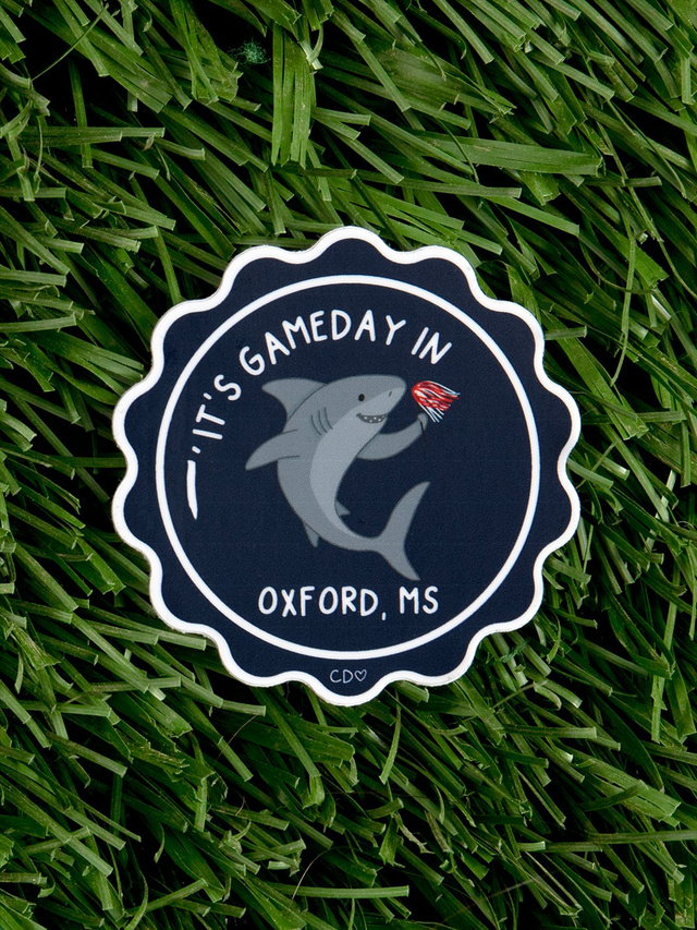 Oxford Football Game Day Mascot Decal Sticker, 1 of 4