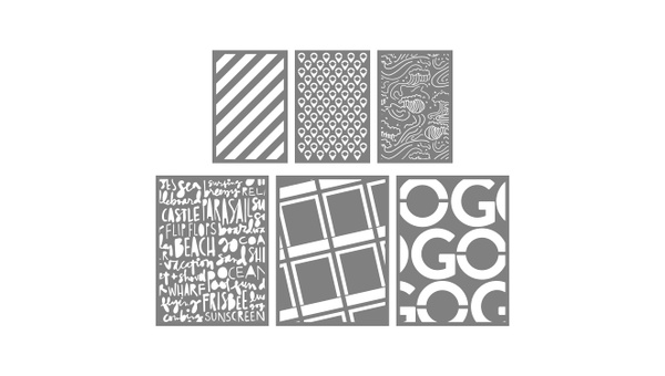 Travel Memories Stencil Set, 1 of 5
