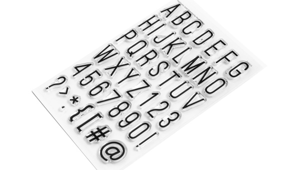 Stamp Set : 4×6 Highlights Solid Alphabet, 2 of 2