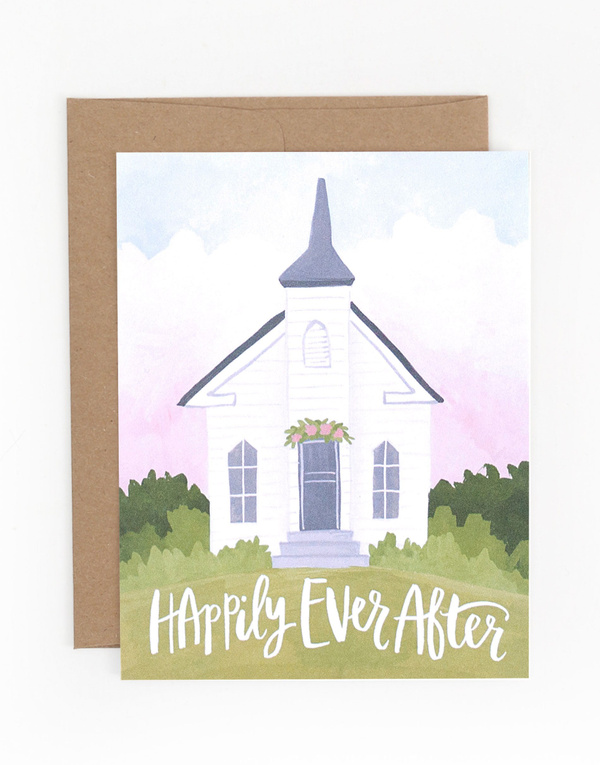 Wedding Chapel Greeting Card, 1 of 1
