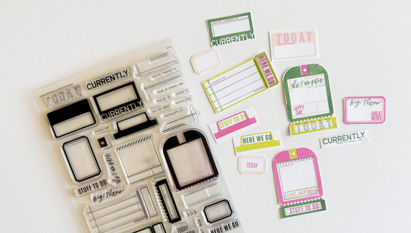 Stamp Set : 6×8 Today's Agenda, 4 of 5