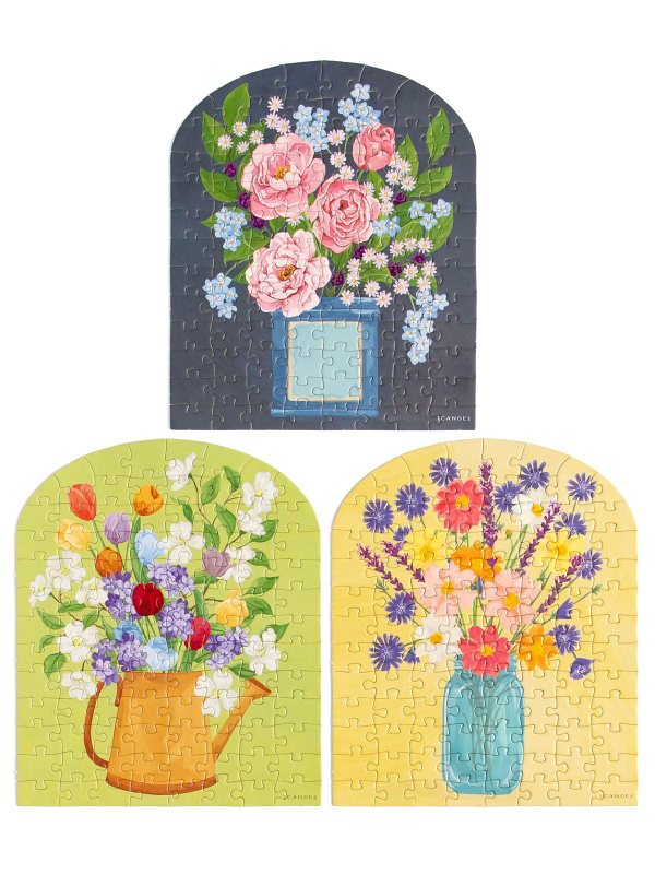 Seasons in Bloom - 100 Piece Floral Jigsaw Puzzle - Set of 3, 5 of 5