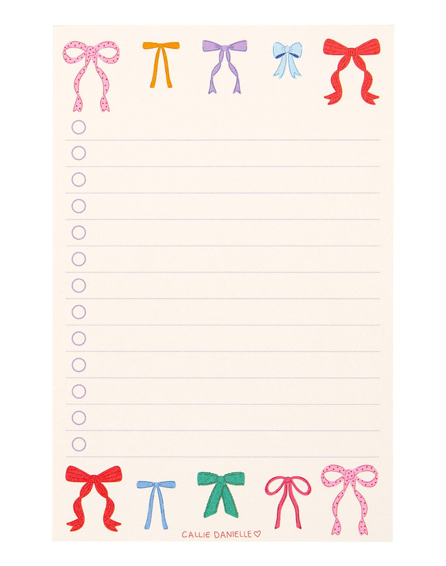 Bows To Do List Notepad, 1 of 2