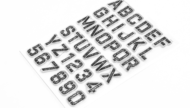 Stamp Set : 6×8 Stencil Alphabet , 2 of 4