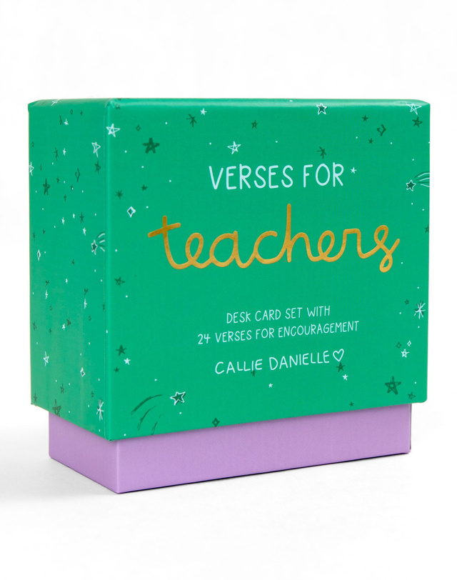 Verses For Teachers – Bible Verse Card Set with Display Stand, 6 of 6