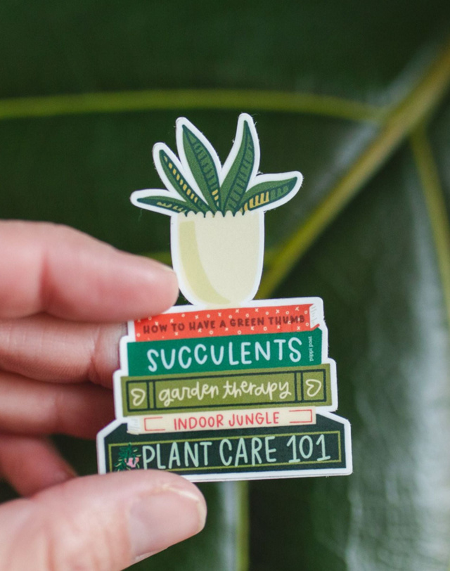 Plant Book Stack Decal Sticker, 2 of 3