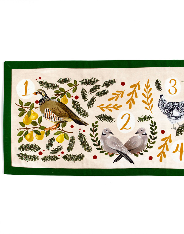 12 Days of Christmas Tablecloth Runner, 2 of 6