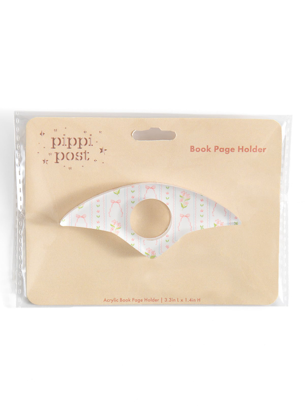 Pink Floral & Coquette Bows Thumb Book Page Holder, 6 of 7