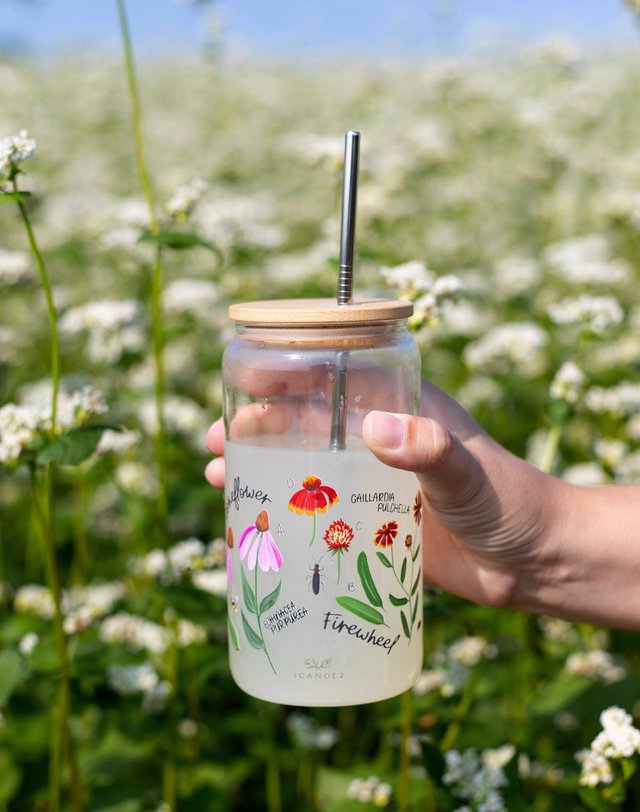 Wildflower Botanicals 16oz Glass Can, 2 of 3