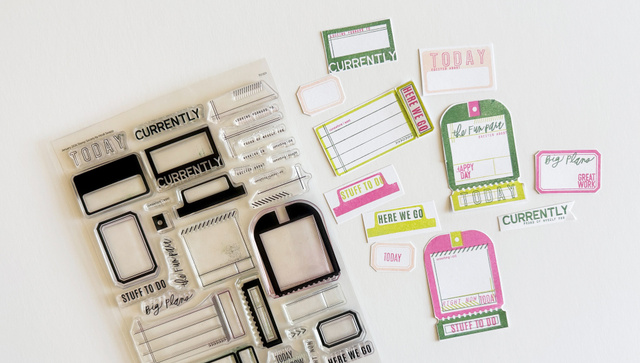 Stamp Set : 6×8 Today's Agenda, 4 of 5
