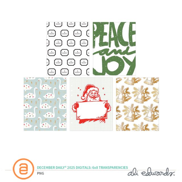  December Daily® 2025 Digital 6×8 Transparency Paper Pack, 1 of 1