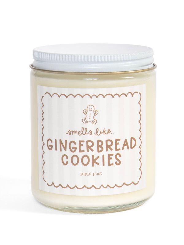 Gingerbread Cookies Christmas Scented Soy Hand-Poured Candle, 2 of 2